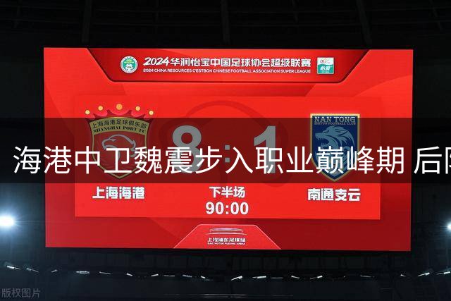 海港中卫魏震步入职业巅峰期 后防核心作用日益凸显